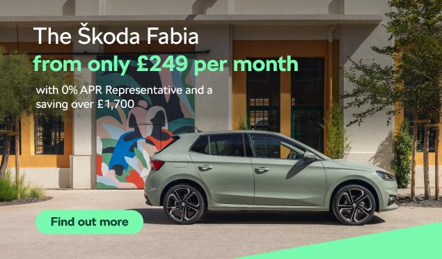 The Škoda Fabia is available to buy from Richmond Škoda from only £249 Per Month