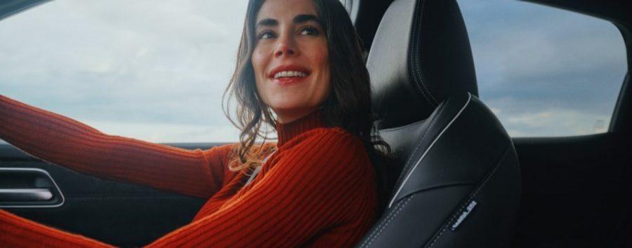 Driver enjoying the calm and quiet ride of a Nissan e-POWER car