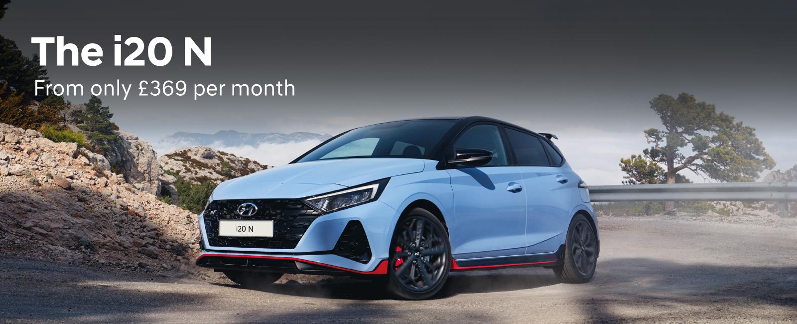 The Hyundai i20 N from only £369 per month