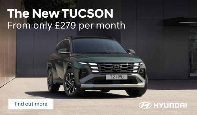 The Hyundai TUCSON is available to buy from Richmond Hyundai from only £279 per month