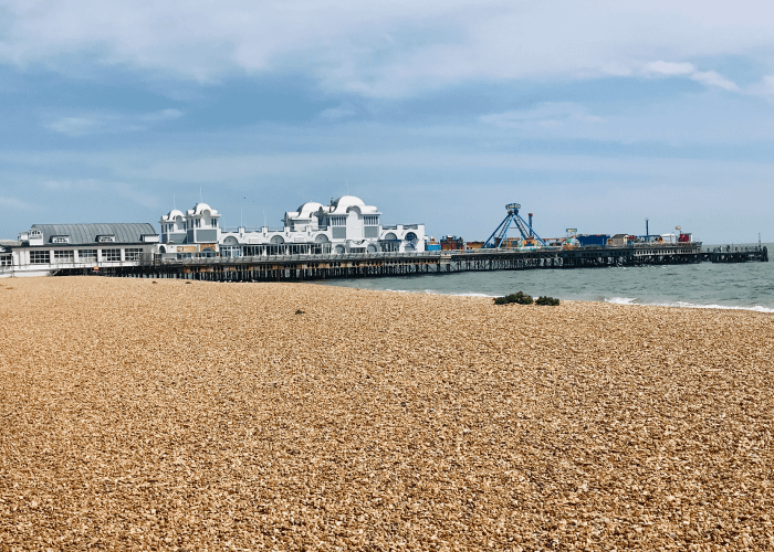 Southsea Beach in Portsmouth Image
