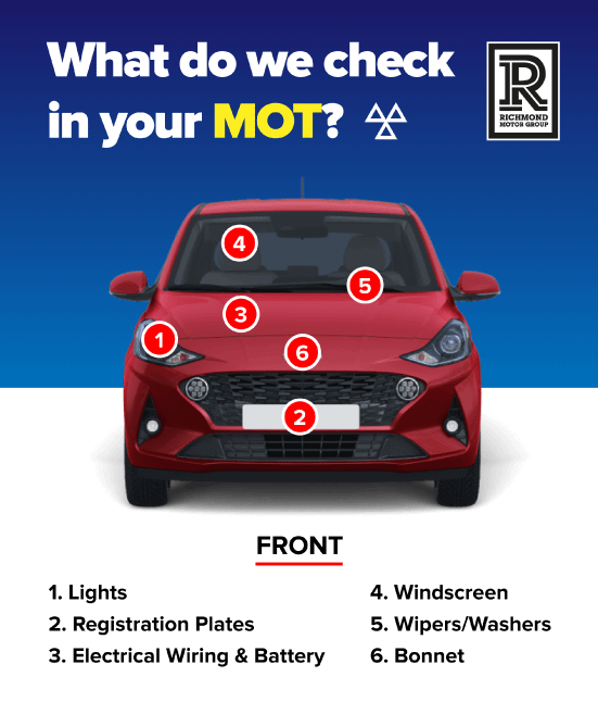 Prepare For Your MOT Infographic