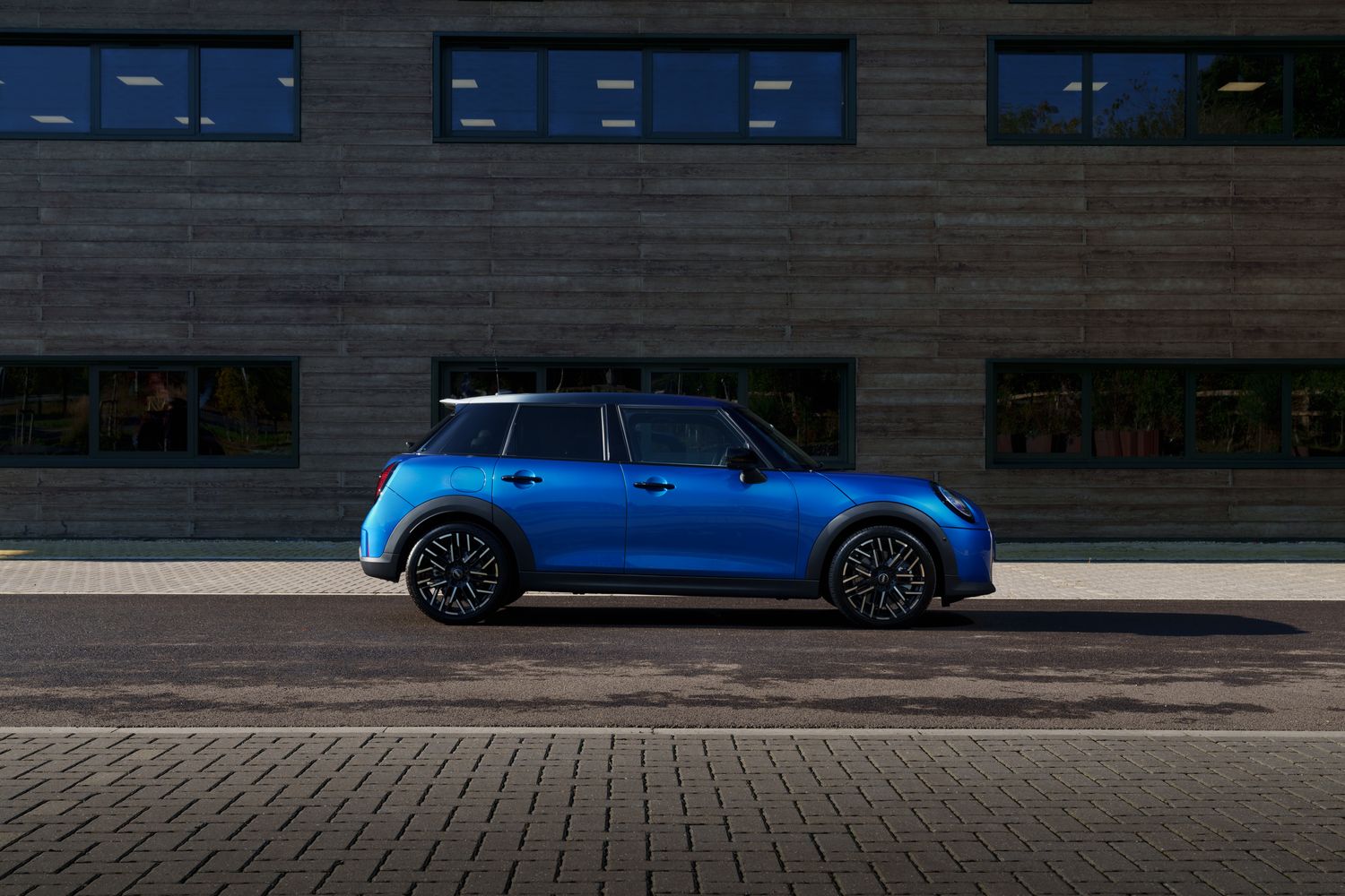 The new MINI Cooper 5-Door, available at Bavarian MINI Belfast.