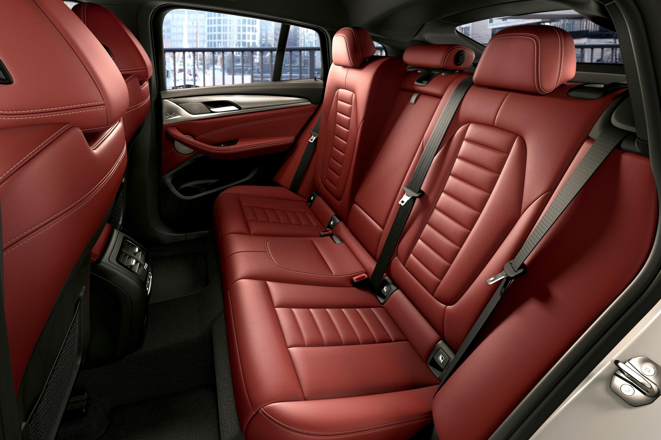 New BMW X4 red leather seats