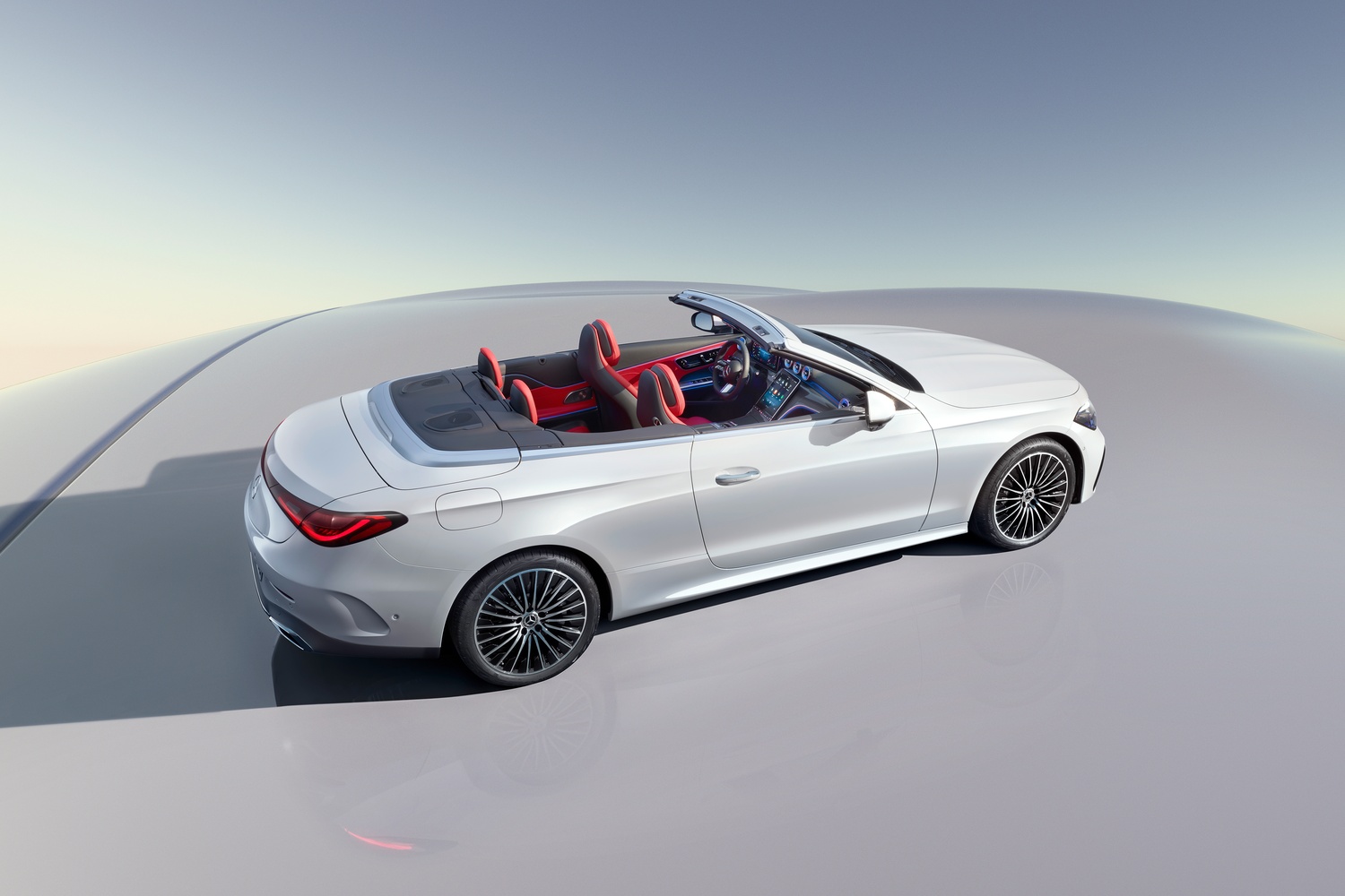 CLE Cabriolet side view roof off