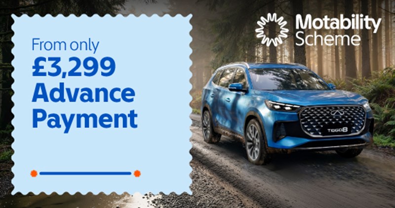 Chery TIGGO 8 Motability Scheme Offers