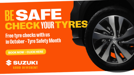 Startin Suzuki Free Tyre Safety Check in October