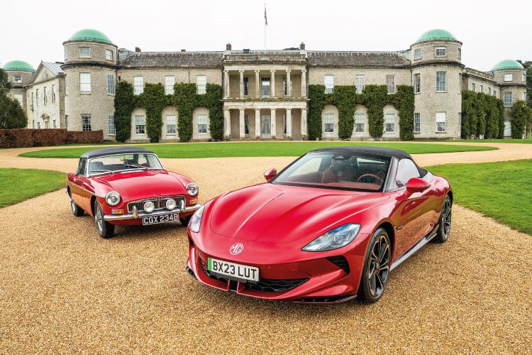 MG will take the opportunity to showcase its latest Cyberster alongside the classic 1964 MK1 MBG Roadster at Goodwood Festival of Speed 2024