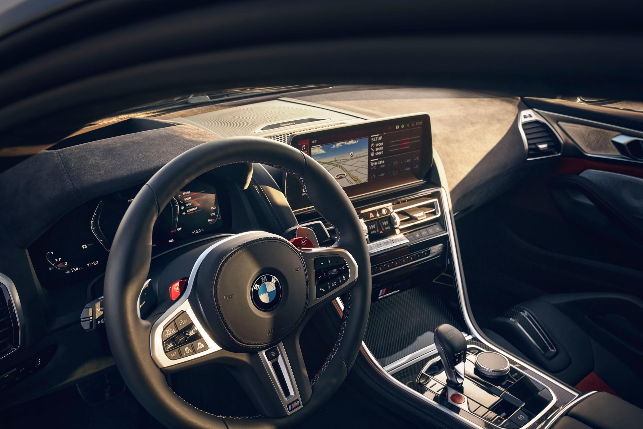 New BMW M8 Competition Gran Coupe infotainment system