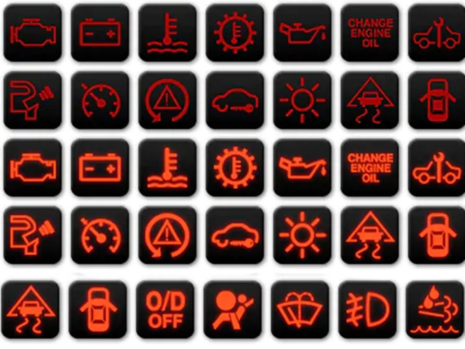 Indicator light shop symbol