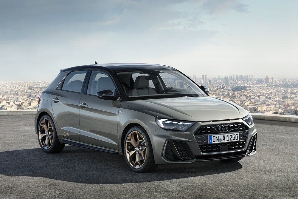 New Audi A1 Sportback with sporty alloys and lights available at Portadown and Belfast Audi.