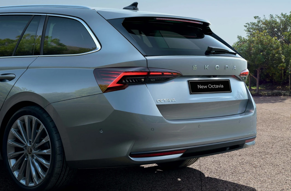 grey skoda octavia rear bumper