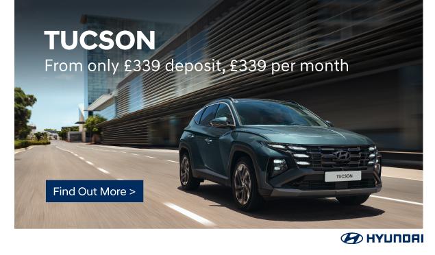 The Hyundai TUCSON is available to buy from Richmond Hyundai from only £339 Deposit, £339 per month