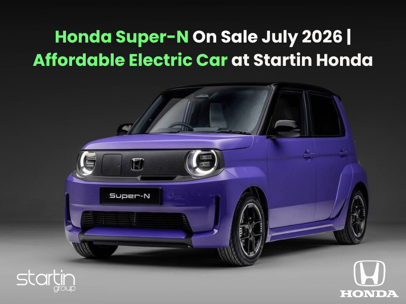 Honda Super-N On Sale July 2026 | Affordable Electric Car at Startin Honda