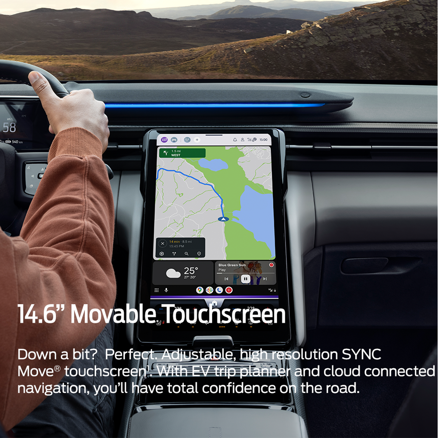 Showcase of Movable Touchscreen in Ford Explorer