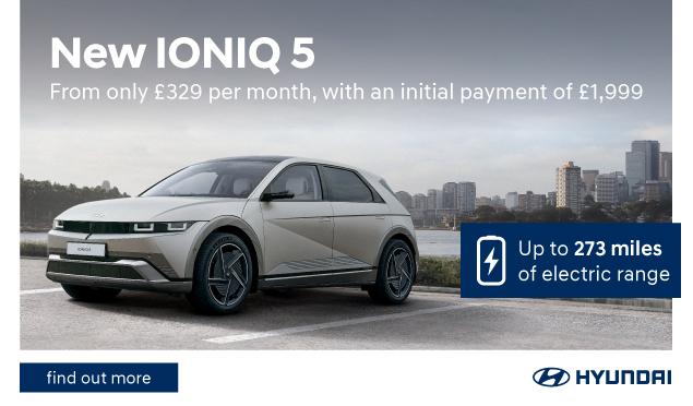 New IONIQ 5 from only £1,999 initial payment, £329 per month