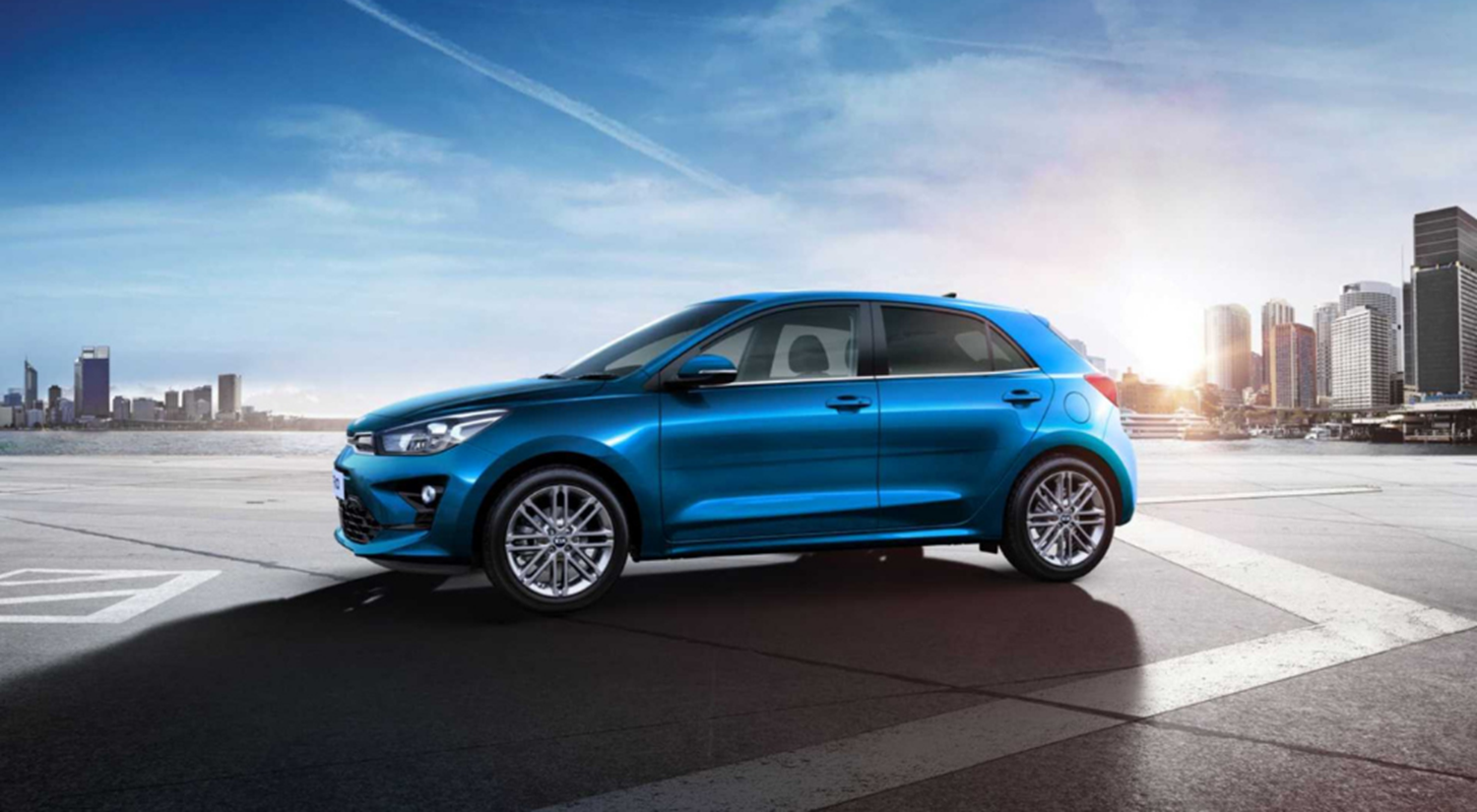 New Kia Rio in blue