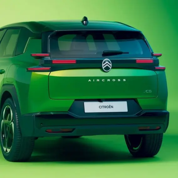 Rear view of Green C5 Aircross