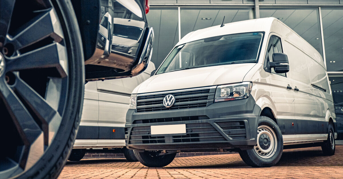 White Volkswagen Crafter