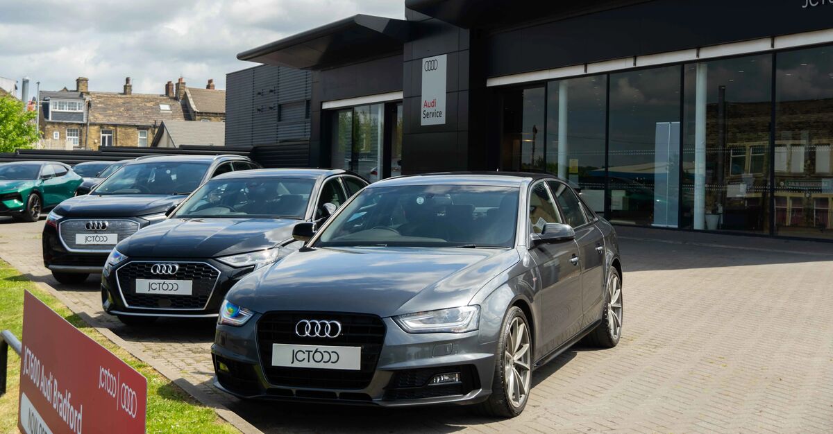 Audi cars parked outside of JCT600 Audi Approved Repairer Bradford