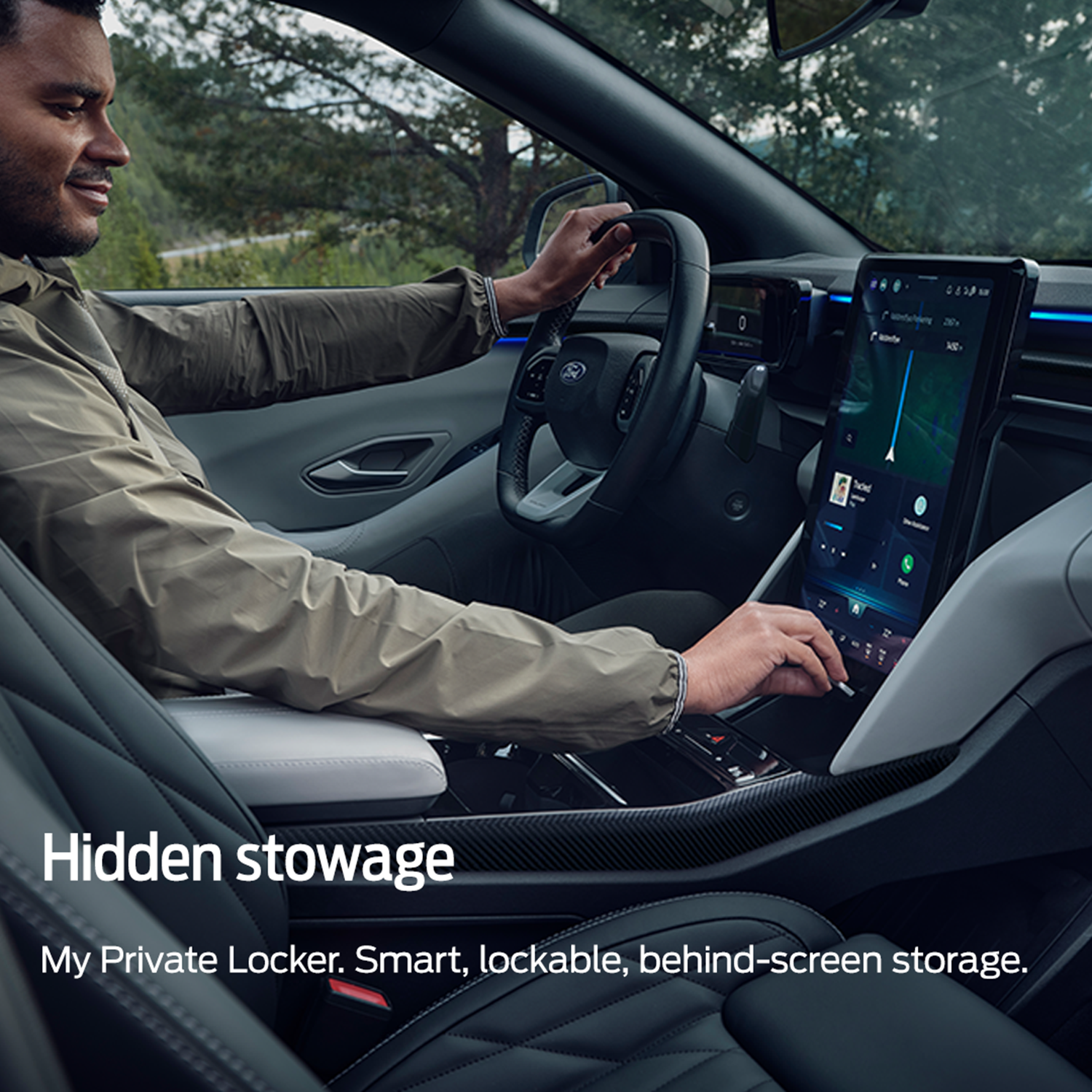 Hidden storage in Ford Explorer 